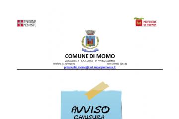 avviso chiusura ufficio segreteria